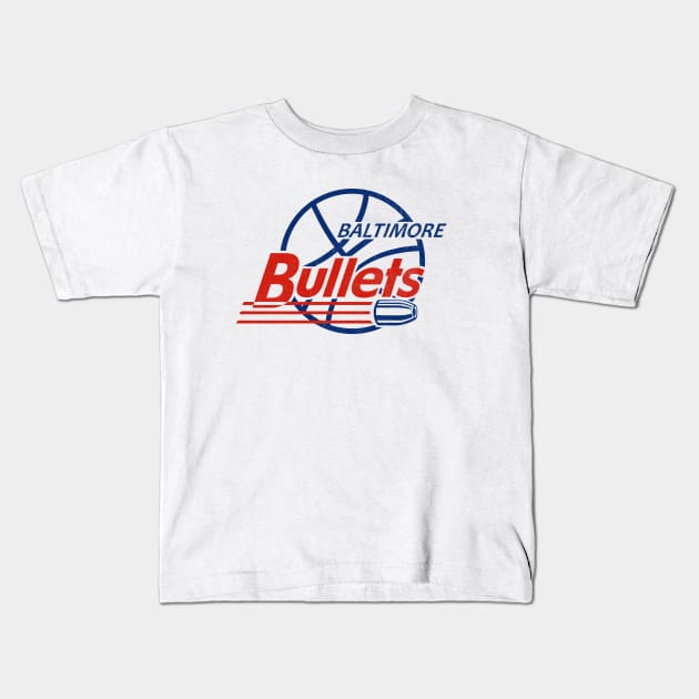 DEFUNCT - Baltimore Bullets Kids T-Shirt by LocalZonly